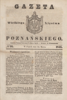 Gazeta Wielkiego Xięstwa Poznańskiego. 1841, № 72 (26 marca)