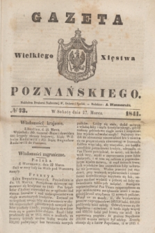 Gazeta Wielkiego Xięstwa Poznańskiego. 1841, № 73 (27 marca)