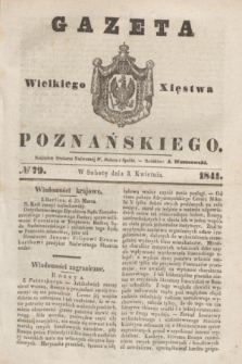 Gazeta Wielkiego Xięstwa Poznańskiego. 1841, № 79 (3 kwietnia)