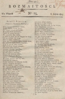 Rozmaitości : oddział literacki Gazety Lwowskiej. 1819, nr 75