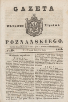 Gazeta Wielkiego Xięstwa Poznańskiego. 1841, № 119 (25 maja)