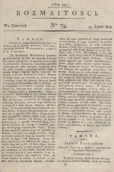 Rozmaitości : oddział literacki Gazety Lwowskiej. 1819, nr 79