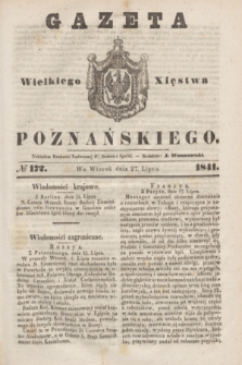 Gazeta Wielkiego Xięstwa Poznańskiego. 1841, № 172 (27 lipca)