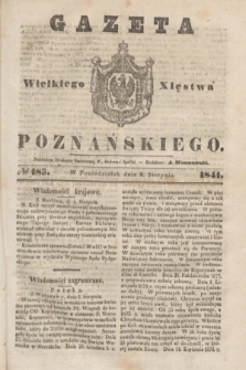 Gazeta Wielkiego Xięstwa Poznańskiego. 1841, № 183 (9 sierpnia)
