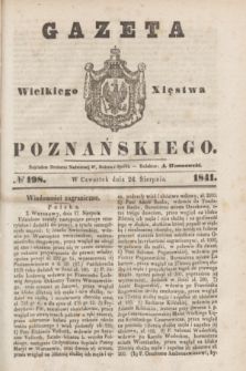 Gazeta Wielkiego Xięstwa Poznańskiego. 1841, № 198 (26 sierpnia)