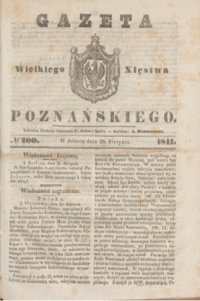 Gazeta Wielkiego Xięstwa Poznańskiego. 1841, № 200 (28 sierpnia)