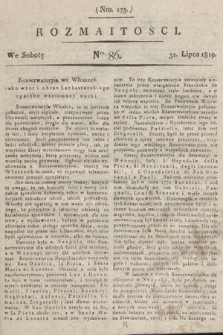 Rozmaitości : oddział literacki Gazety Lwowskiej. 1819, nr 86