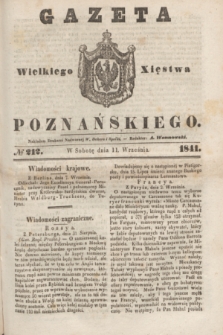 Gazeta Wielkiego Xięstwa Poznańskiego. 1841, № 212 (11 września)