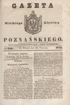 Gazeta Wielkiego Xięstwa Poznańskiego. 1841, № 226 (28 września)