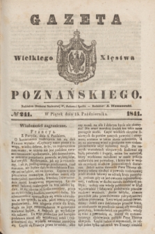 Gazeta Wielkiego Xięstwa Poznańskiego. 1841, № 241 (15 października)
