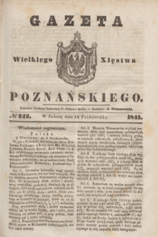 Gazeta Wielkiego Xięstwa Poznańskiego. 1841, № 242 (16 października)