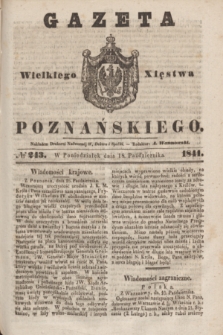 Gazeta Wielkiego Xięstwa Poznańskiego. 1841, № 243 (18 października)