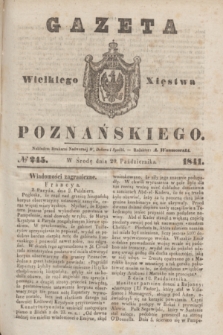 Gazeta Wielkiego Xięstwa Poznańskiego. 1841, № 245 (20 października)