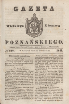Gazeta Wielkiego Xięstwa Poznańskiego. 1841, № 252 (28 października)