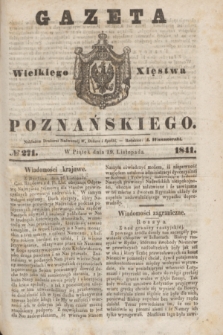 Gazeta Wielkiego Xięstwa Poznańskiego. 1841, № 271 (19 listopada)