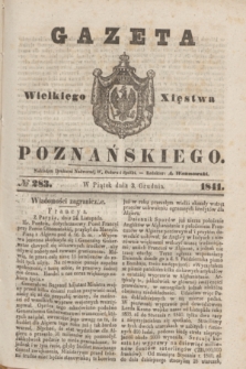 Gazeta Wielkiego Xięstwa Poznańskiego. 1841, № 283 (3 grudnia)