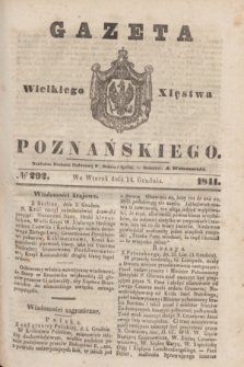 Gazeta Wielkiego Xięstwa Poznańskiego. 1841, № 292 (14 grudnia)