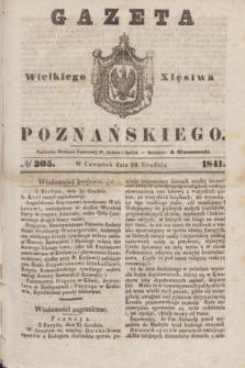 Gazeta Wielkiego Xięstwa Poznańskiego. 1841, № 305 (30 grudnia)
