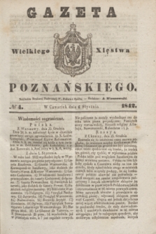 Gazeta Wielkiego Xięstwa Poznańskiego. 1842, № 4 (6 stycznia)