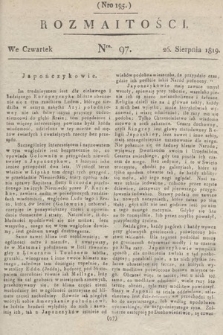 Rozmaitości : oddział literacki Gazety Lwowskiej. 1819, nr 97