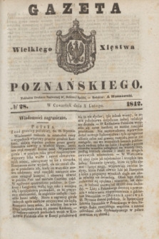 Gazeta Wielkiego Xięstwa Poznańskiego. 1842, № 28 (3 lutego)
