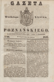 Gazeta Wielkiego Xięstwa Poznańskiego. 1842, № 29 (4 lutego)