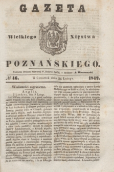 Gazeta Wielkiego Xięstwa Poznańskiego. 1842, № 46 (24 lutego)