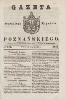 Gazeta Wielkiego Xięstwa Poznańskiego. 1842, № 115 (21 maja)