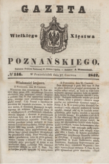 Gazeta Wielkiego Xięstwa Poznańskiego. 1842, № 146 (27 czerwca)