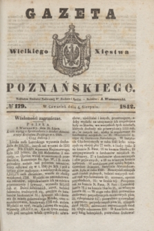 Gazeta Wielkiego Xięstwa Poznańskiego. 1842, № 179 (4 sierpnia)