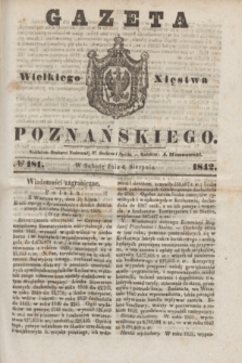 Gazeta Wielkiego Xięstwa Poznańskiego. 1842, № 181 (6 sierpnia)