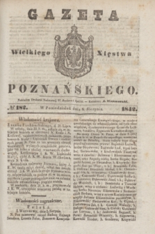 Gazeta Wielkiego Xięstwa Poznańskiego. 1842, № 182 (8 sierpnia)