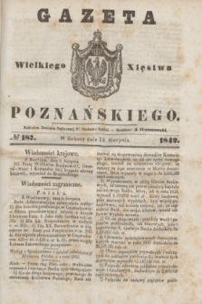 Gazeta Wielkiego Xięstwa Poznańskiego. 1842, № 187 (13 sierpnia)