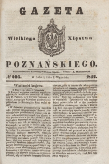 Gazeta Wielkiego Xięstwa Poznańskiego. 1842, № 205 (3 września)
