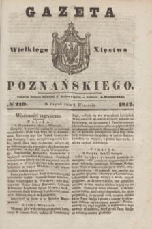 Gazeta Wielkiego Xięstwa Poznańskiego. 1842, № 210 (9 września)