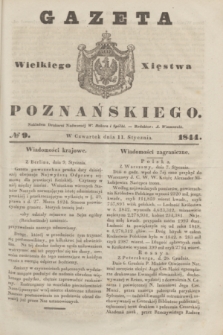 Gazeta Wielkiego Xięstwa Poznańskiego. 1844, № 9 (11 stycznia)