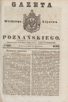 Gazeta Wielkiego Xięstwa Poznańskiego. 1842, № 217 (17 września)