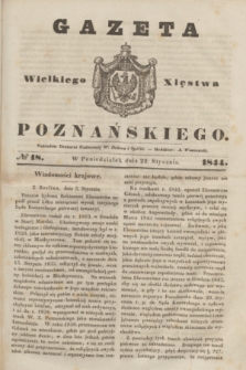 Gazeta Wielkiego Xięstwa Poznańskiego. 1844, № 18 (22 stycznia)