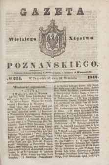 Gazeta Wielkiego Xięstwa Poznańskiego. 1842, № 224 (26 września)
