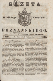 Gazeta Wielkiego Xięstwa Poznańskiego. 1842, № 229 (1 października)