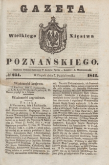 Gazeta Wielkiego Xięstwa Poznańskiego. 1842, № 234 (7 października)