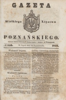 Gazeta Wielkiego Xięstwa Poznańskiego. 1842, № 240 (14 października)