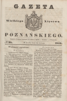 Gazeta Wielkiego Xięstwa Poznańskiego. 1844, № 38 (14 lutego)