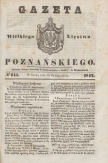 Gazeta Wielkiego Xięstwa Poznańskiego. 1842, № 244 (19 października)