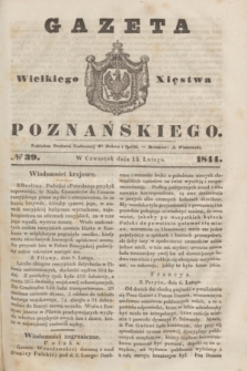 Gazeta Wielkiego Xięstwa Poznańskiego. 1844, № 39 (15 lutego)