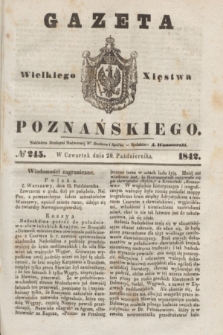 Gazeta Wielkiego Xięstwa Poznańskiego. 1842, № 245 (20 października)