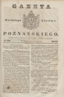 Gazeta Wielkiego Xięstwa Poznańskiego. 1844, № 46 (23 lutego)