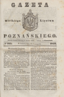 Gazeta Wielkiego Xięstwa Poznańskiego. 1842, № 265 (12 listopada)