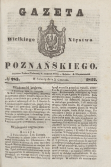 Gazeta Wielkiego Xięstwa Poznańskiego. 1842, № 283 (3 grudnia)