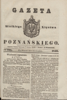 Gazeta Wielkiego Xięstwa Poznańskiego. 1842, № 291 (13 grudnia)